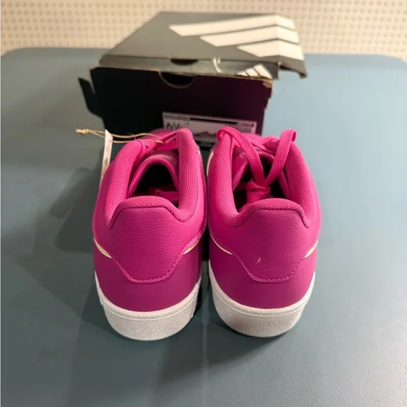 Adidas Fuchsia and White Sneakers size 6.5 woman’s - Picture 3 of 4